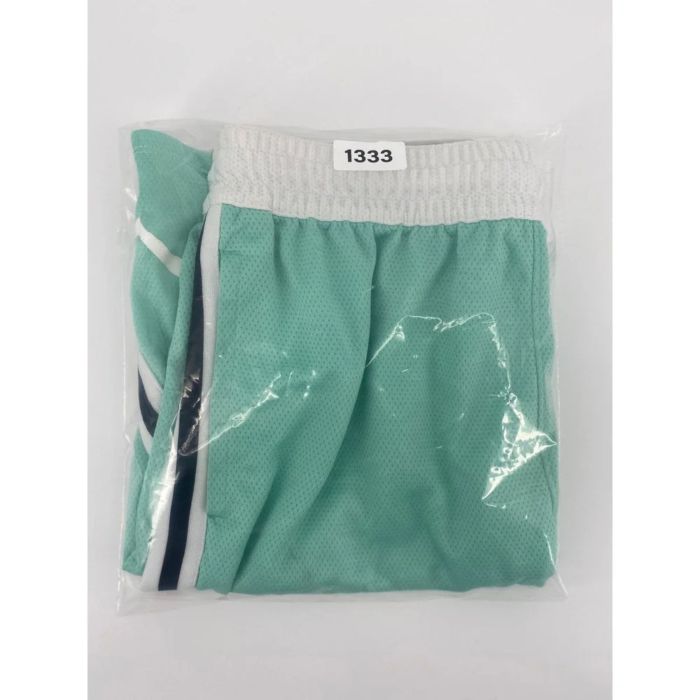 Jordan Basketball Shorts Large Mint Green Excellent Dri-FIT Mesh Striped Mens